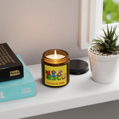Personalized Class Year and Background Color Russell Sage College Mascots Scented Soy Candle - 4oz or 9oz  - Red Devil, Blue Angel, Purple Cow, Golden Horseshoe