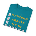 Mahjong Cracks Me Up, Comfort Colors 1717, Funny Graphic Tee, Unisex Garment-Dyed T-shirt, gift for mahjong player, mahjong lover gift, casual wear tee, humorous t-shirt, novelty mahjong shirt