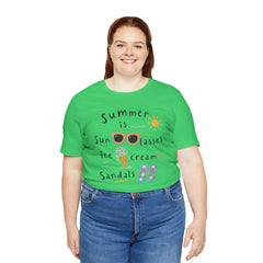 Summer Is — Graphic Tee (Sunglasses, Ice Cream & Sandals)