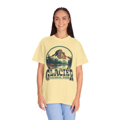 Glacier National Park Graphic, Comfort Colors Soft Relaxed Fit Unisex Garment-Dyed T-shirt