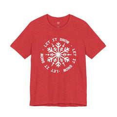 Let It Snow Snowflake T-Shirt — Christmas Winter Tee