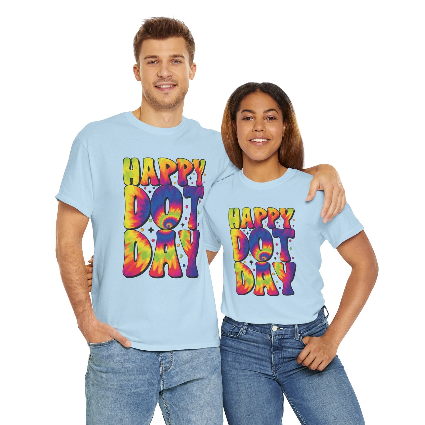 HAPPY DOT DAY - Graphic Unisex Heavy Cotton Tee