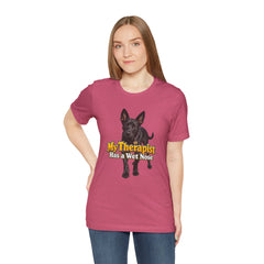 My Therapist Has A Wet Nose Personalized with your dog(s) image T-Shirt