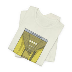 Do Not Question The Hallway T-Shirt — Retro Yellow Corridor Graphic Tee