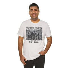 The Outsiders Shirt, Front and Back Images, Greasers Characters Shirt, Unisex Jersey Short Sleeve Tee