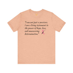 Cancer Survivor Testament  / Awareness / Multicolors / Unisex T Shirt / See our matching coffee mug