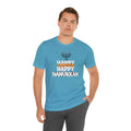 Happy Hanukkah Menorah - Unisex Jersey Short Sleeve Tee