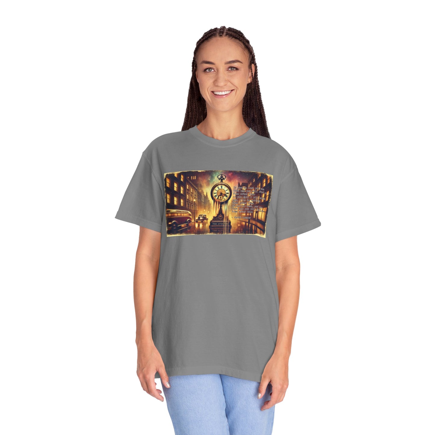 Cindy Lauper Inspired Time After Time Mural Graphic - Unisex Comfort Colors Shirt