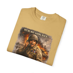 American Heroes Collection No 2 Graphic T-Shirt — “We're Not Going Back” Audie Murphy WWII