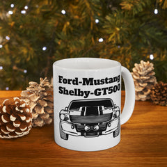 Ford Mustang Shelby GT500 Ceramic Mug - Classic Car Lovers Gift - 11oz & 15oz Sizes