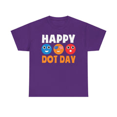 HAPPY DOT DAY Unisex Heavy Cotton Tee / International Dot Day / Happy Dot Day / Teachers / Children / Elementary School