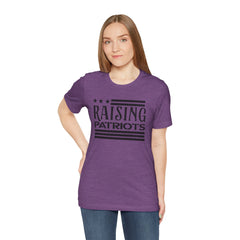 Raising Patriots Tee – Americana Stars & Stripes Family Pride T-Shirt