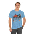 All American Boy With Eagle Graphic, Unisex Jersey Short Sleeve Tee