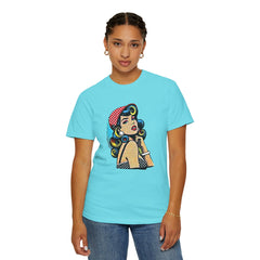 Pop Art Pinup Girl Comfort Colors T-Shirt