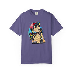 Pop Art Pinup Girl Comfort Colors T-Shirt