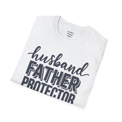 Husband Father Protector Hero Unisex Softstyle T-Shirt