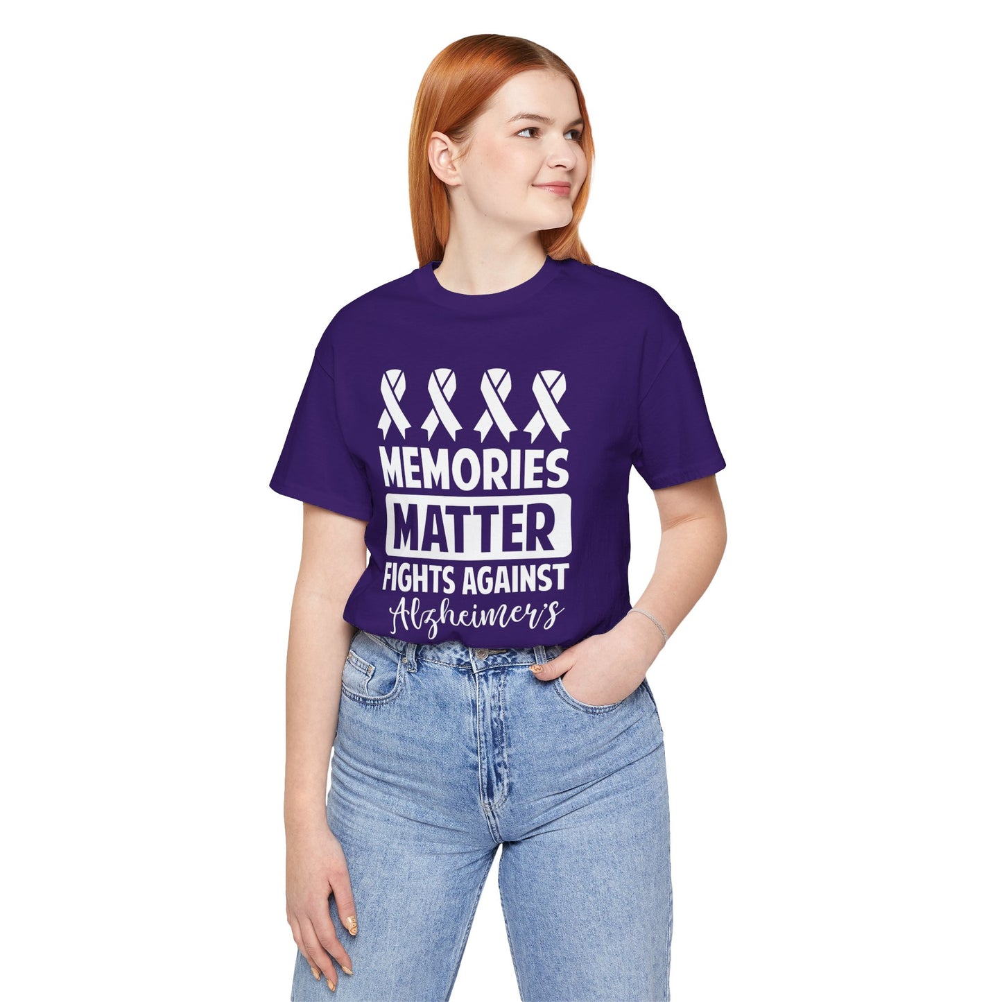 MEMORIES MATTER Fights Against Alzheimers- Unisex Jersey Short Sleeve Tee