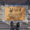 Amputee - Doormat | Amputee Awareness | Limb Awareness | Amputee Humor | Leg Amputee Gift | Unique Doormat | Disability Gift | Motivational