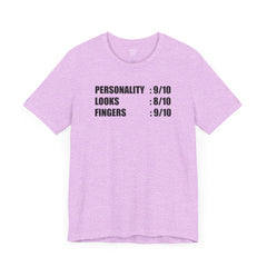 Personality Looks Fingers, Check! - Unisex Jersey Short Sleeve Tee | Amputee Aware,Amputee Humor,Finger Amputee,Gift For Him,Gift For Her