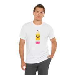 Emoji TEACHER PENCIL- Graphic Unisex Jersey Short Sleeve Tee
