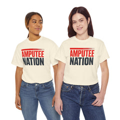 Amputee Nation Unisex Heavy Cotton Tee, Support Shirt, Gift for Amputees, Awareness Apparel, Casual Comfort Wear
