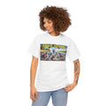 Amputee Humor True Story Female Paragliding into Hungry Hippos - Unisex Heavy Cotton Tee