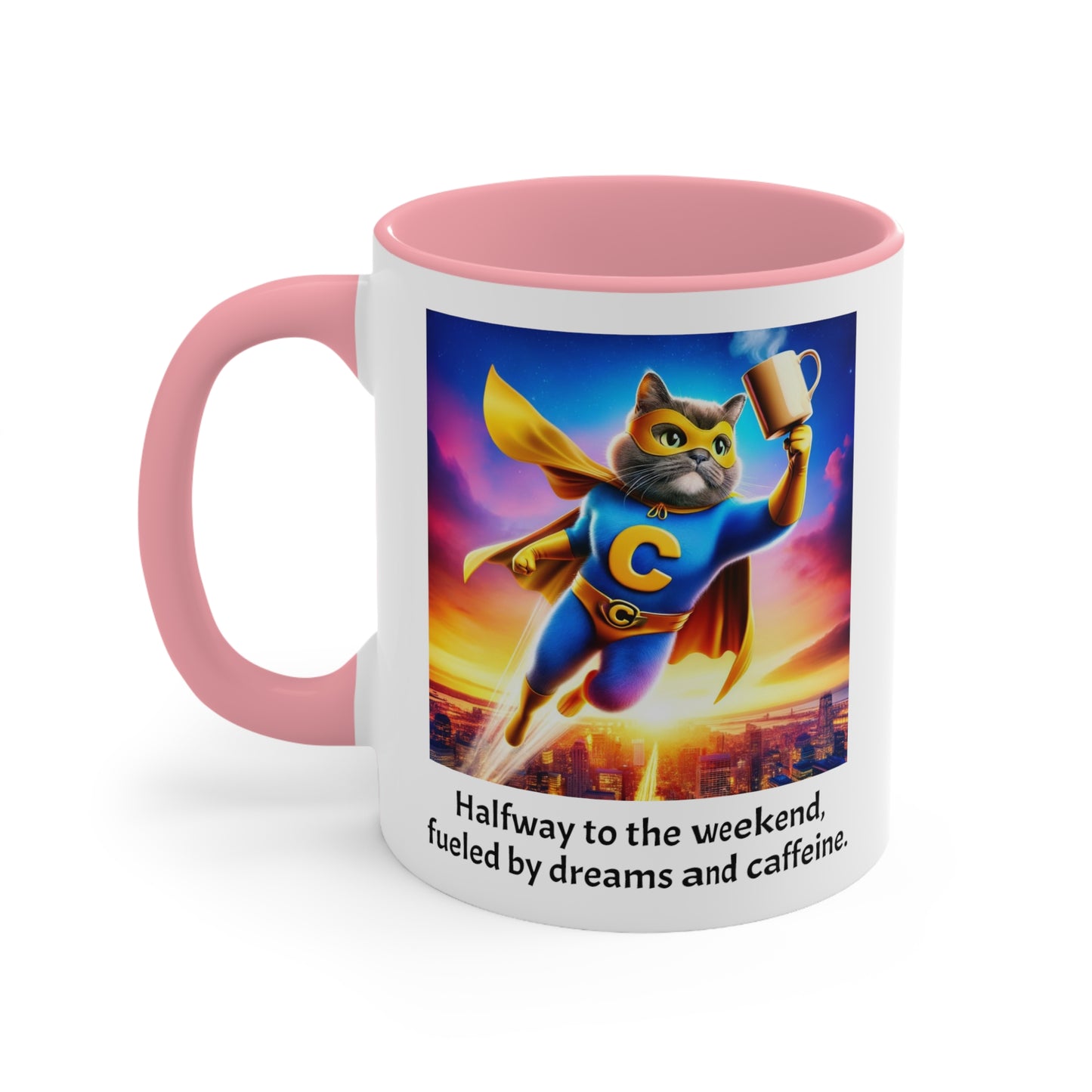 Wednesday Funny Cat Quote Mug, 11 oz, 15 oz