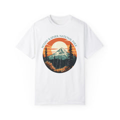 Mount Rainier National Park Graphic, Comfort Colors Soft Relaxed Fit Unisex Garment-Dyed T-shirt