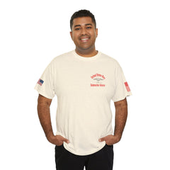 SUBMARINER RED Friday T Shirt with Fouled Anchor, American Flag, FBM / Boomer Silhouette. Remember Everyone Deployed, Dolphins