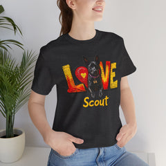 Personalized Love Your Dog T-Shirt — Designed with your dogs name and picture Graphic Tee
