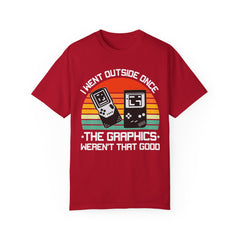 Retro Gamer Unisex T-Shirt - "I Went Outside Once"
