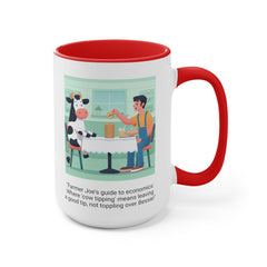 COW TIPPING Awareness - Accent Mugs | Cow Tipping Is Real, Bovine Humor. Gift For Him, Gift For Her, Farm Humor, Cow Fan Gift, Farm Animal