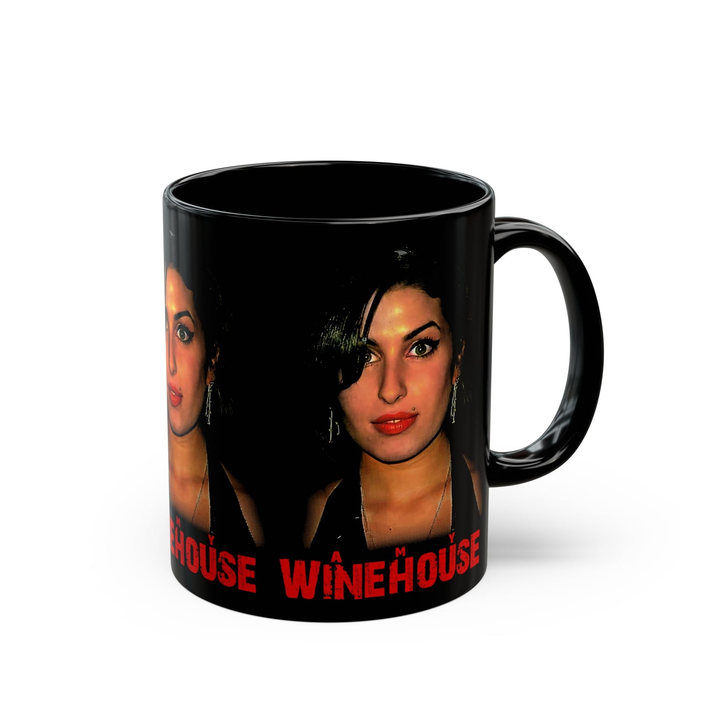 Gone Too Soon, Amy Winehouse, 3 Graphics Black Mug (11oz, 15oz)