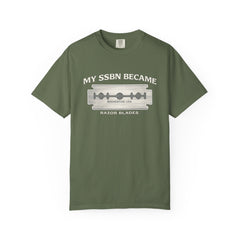 My SSBN Became Razor Blades Graphic Vintage Submarine Veteran Tee