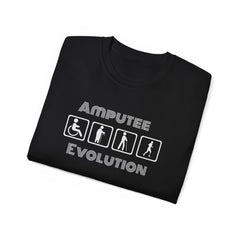 Amputee Evolution T-Shirt | Limb Loss Awareness Prosthetic Gift Unisex Tee