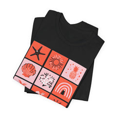 Beachy Soul Unisex Jersey Tee - Perfect Summer Vibes, Casual Wear, Gift for Beach Lovers, Vacation Outfit, Relaxed Style