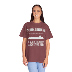 Submariners T‑Shirt — “Beneath the Waves Above the Rest” Navy Crew Tee