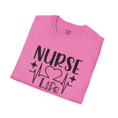 Nurse Life - Unisex Softstyle T-Shirt | Nurse Awareness,Medical Wear,Gift For Him,Scrubs Lover, RN, Hospital Staff Gift,Gift For Her