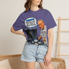 Grill Master Grandpa Funny BBQ T-Shirt — "Whoops! Pretending to Grill for a Photo" Graphic Tee