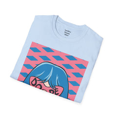 Dope Pop Art Girl Unisex Softstyle T-Shirt