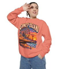 Brooklyn's Coney Island Sunset Sweatshirt - Comfort Colors Soft