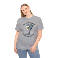 Amputee Coffee Humor - Unisex Heavy Cotton Tee