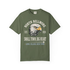 Your Home Town Personalized Eagle T‑Shirt — "Small Town, Big Heart"