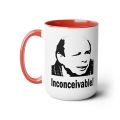Princess Bride Funny Quote Mug,INCONCEIVABLE Quote,Vizzini Quote,Wallace Shawn fan,gift for him,gift for her,cult classic movie,pop culture