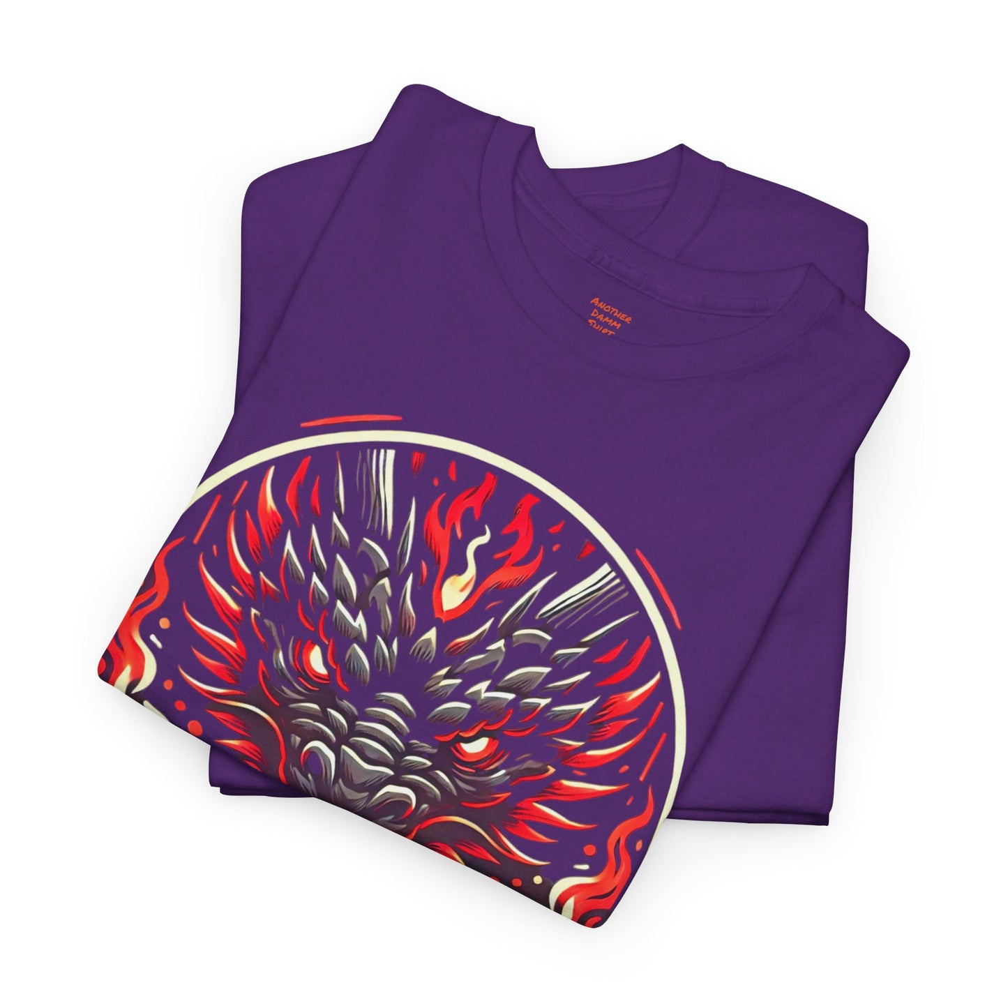 Fiery Fire Dragon - Graphic Unisex Heavy Cotton Tee