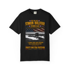 USS Simon Bolivar SSBN-641 Submarine T-Shirt – Forty One for Freedom Tribute