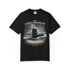 USS George Washington SSBN 598 Submarine T-Shirt with a quote from its namesake