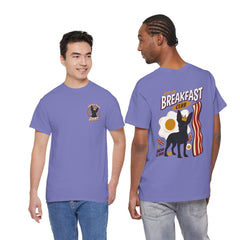 Breakfast Club Dog T‑Shirt — Retro Bacon & Eggs Graphic Tee