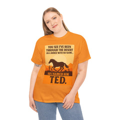 Desert Adventure Tee, Funny Horse Song T-Shirt, Gift for Horse Lovers, Unisex Cotton Tee for All Occasions, Unique Quote Shirt