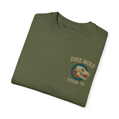 Retro Band Tour Unisex Comfort Colors T-Shirt - Dire Wolf '71